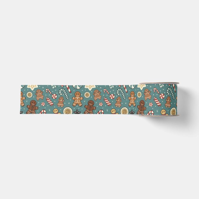 Zuckerpflaumen-Swirls Ripsband (Vorderseite)