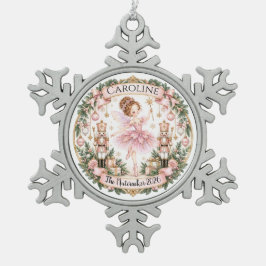 Zuckerpflaumenfee-Nussknacker-Ornament Schneeflocken Zinn-Ornament