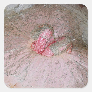 Zuckerplatte Quadratischer Aufkleber