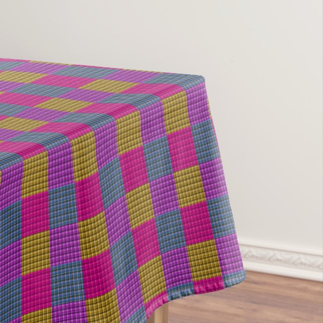 Zuckerplatten Tartan Print, Tischdecke (Beispiel)