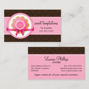 Zuckerplätzchen-Bäckerei Visitenkarte
