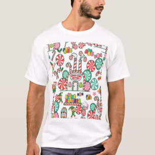 Zuckerrohr-Pfefferminz-Fabrik Kunst T-Shirt