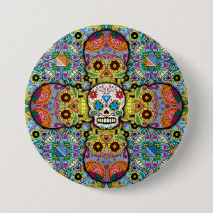 Zuckerrohrmuster Button
