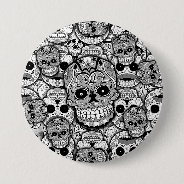 Zuckerrohrmuster Button (Vorderseite)