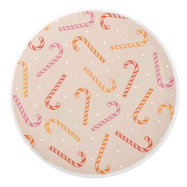 Zuckerrohrmuster Keramikknauf (Vorderseite)