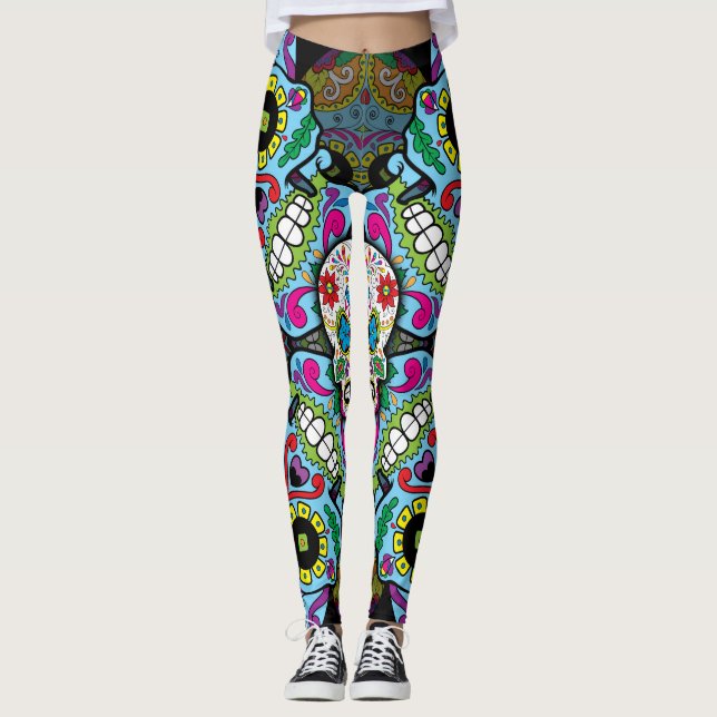 Zuckerrohrmuster Leggings (Vorderseite)