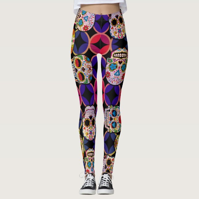Zuckerrohrmuster Leggings (Vorderseite)