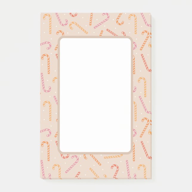 Zuckerrohrmuster Post-it Klebezettel (Vorderseite)