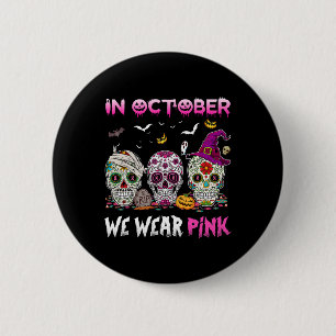 Zuckerrüben im Oktober tragen wir rosa Brustkrebs Button