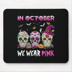 Zuckerrüben im Oktober tragen wir rosa Brustkrebs Mousepad