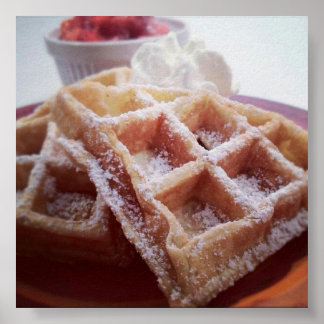 Zuckerrüben und frische Erdbeeren Poster