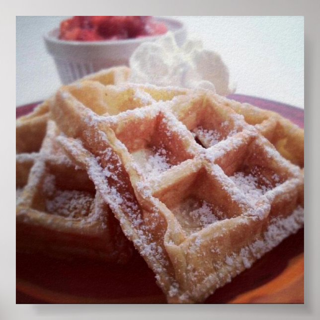 Zuckerrüben und frische Erdbeeren Poster (Vorne)