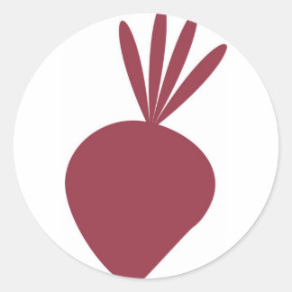 Zuckerrübenaufkleber Runder Aufkleber