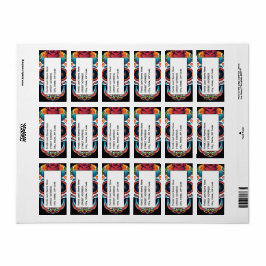 Zuckerschädel Adressaufkleber