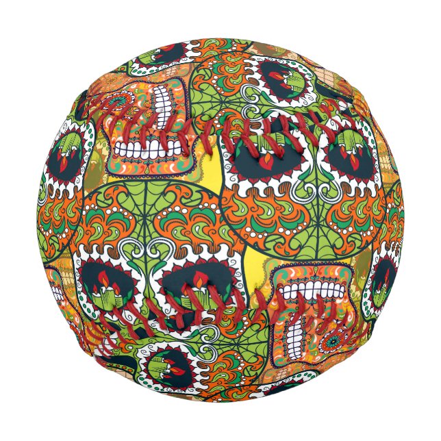 Zuckerschädel Baseball (Vorderseite)