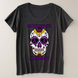 Zuckerschädel/Bewusstsein...Fibro Große Größe T-Shirt