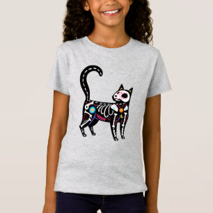 Zuckerschädel Calavera Katze IV T-Shirt