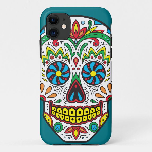 Zuckerschädel Case-Mate iPhone Hülle (Rückseite)