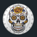 Zuckerschädel Dartscheibe<br><div class="desc">Ein Zuckerschädel mit Blume Dart Board für etwas Spaß zu Halloween oder zu jeder Jahreszeit!</div>