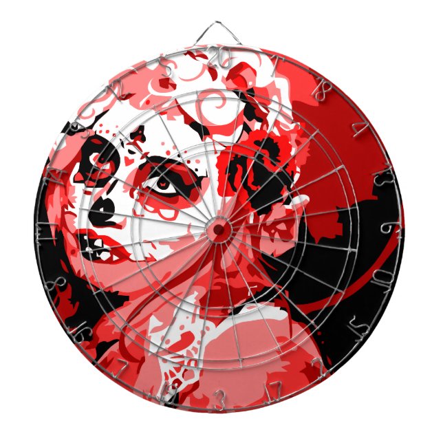 Zuckerschädel Dartscheibe (vorne)