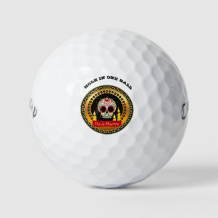 Zuckerschädel, einschüchternd und beängstigend golfball