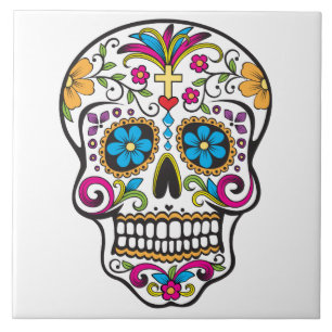 Zuckerschädel Fliese