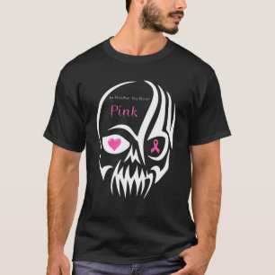 Zuckerschädel im Oktober tragen wir rosa Brustkreb T-Shirt