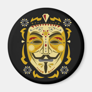 Zuckerschädel-Maske Magnet