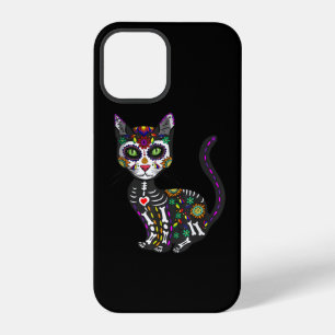 Zuckerschädel-Mexikanische Katze Halloween Tag Der iPhone 12 Pro Hülle