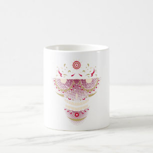 Zuckerschädel mit Retro-Brille - Día de los Muerto Kaffeetasse