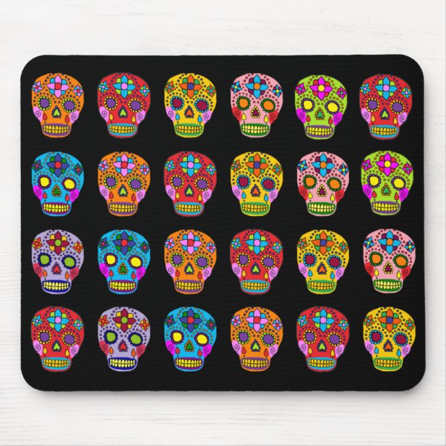 Zuckerschädel Mousepad (Vorne)