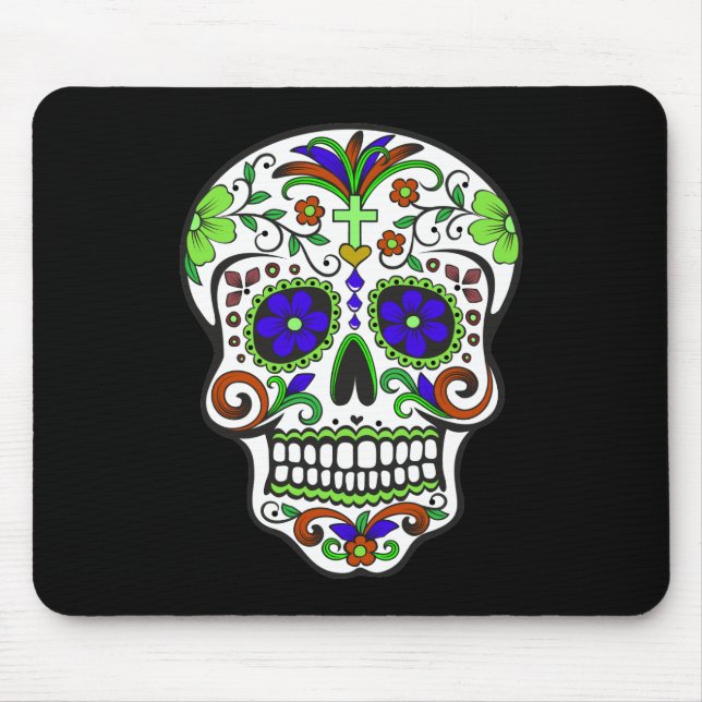 Zuckerschädel Mousepad (Vorne)