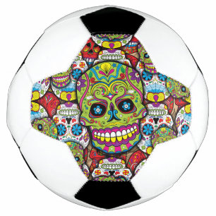 Zuckerschädel-Muster Fußball
