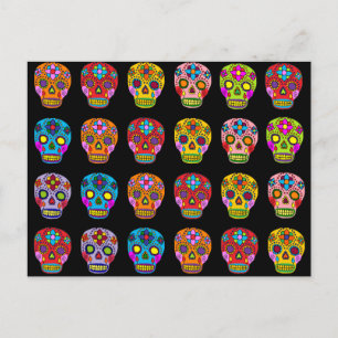 Zuckerschädel Postkarte