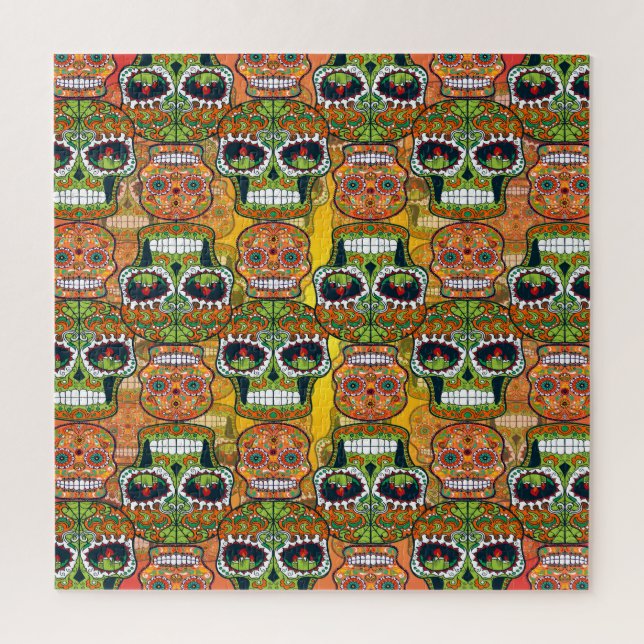 Zuckerschädel Puzzle (Vertikal)