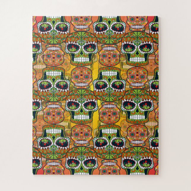 Zuckerschädel Puzzle (Vertikal)