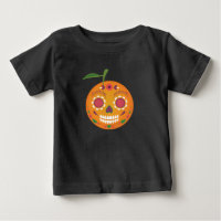 Zuckerschädel-Schwarz-Kleinkind-T - Shirt
