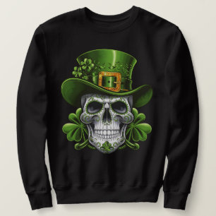 Zuckerschädel St. Patrick's Day Shamrock Sweatshirt