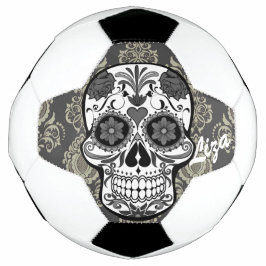 Zuckerschädel "Tag der Toten" Damaskatüre Custom Fußball