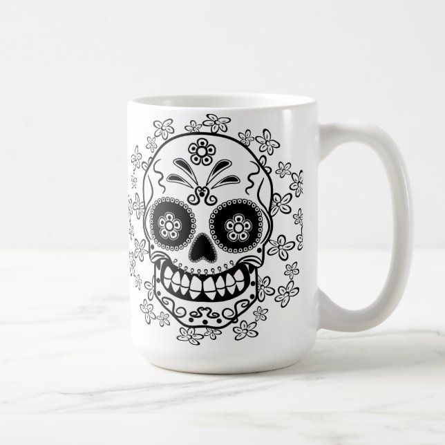 Zuckerschädel Tasse (Rechts)