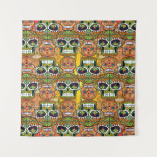 Zuckerschädel Wandteppich