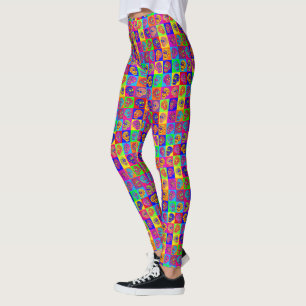 Zuckerschädelquadrate Leggings