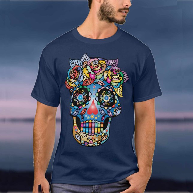 Zuckerskulptur, Tag der Toten T-Shirt (Von Creator hochgeladen)