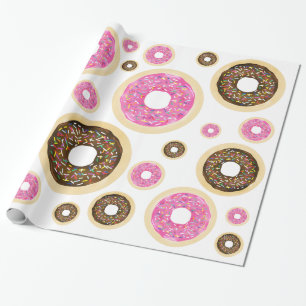 Zuckersprinkle-Donuts Moderne Geburtstagsfeier Spa Geschenkpapier
