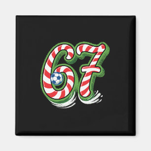 Zuckerstange 67 Fußball Weihnachten Lustiger Sport Magnet