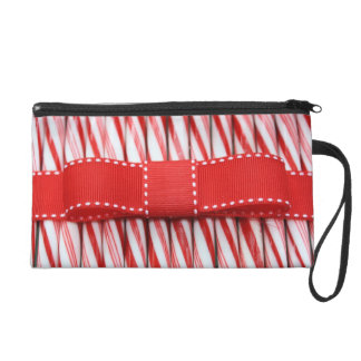 Zuckerstange-Bogen-Make-uptasche Wristlet