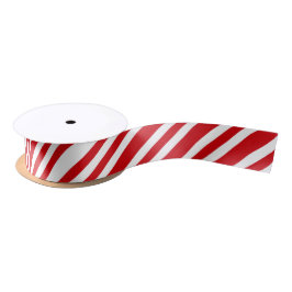 Zuckerstange-gestreiftes Weihnachtsgeschenk-Paket Satinband