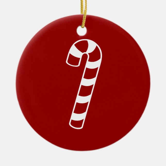 Zuckerstange Keramikornament (Vorne)