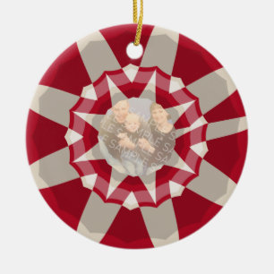Zuckerstange-Kranz Keramikornament