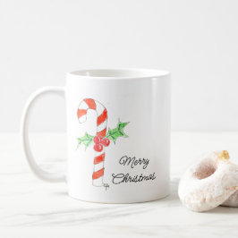Zuckerstange mit Stechpalme Kaffeetasse